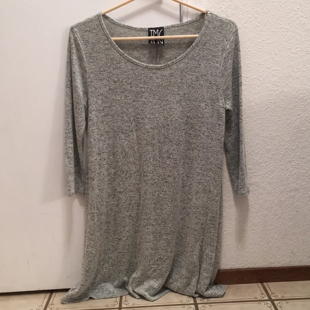 Gray/green dress